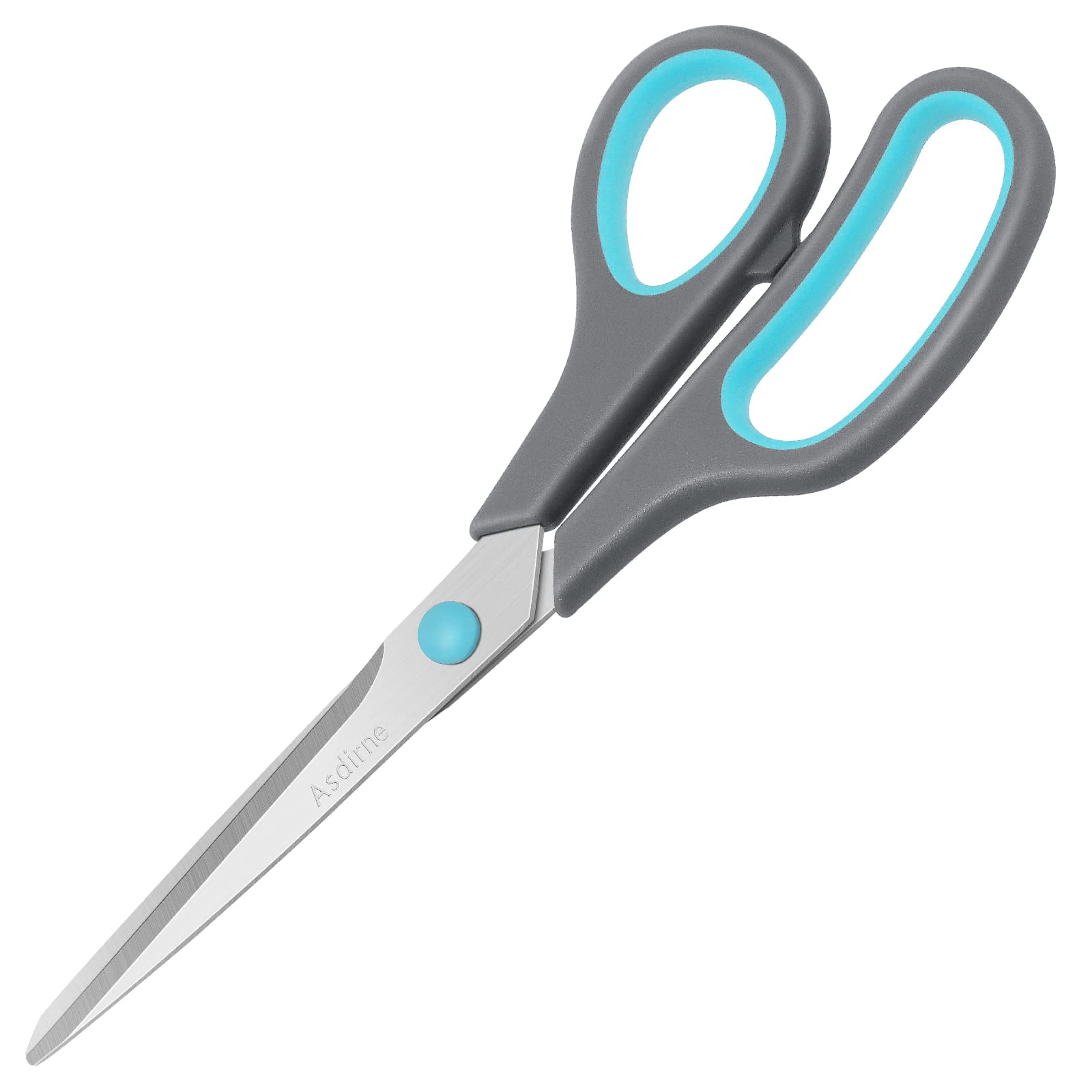 Asdirne 8.5" Scissors, Stainless Steel Blades, Soft Grip Handle, Suitable for Ho