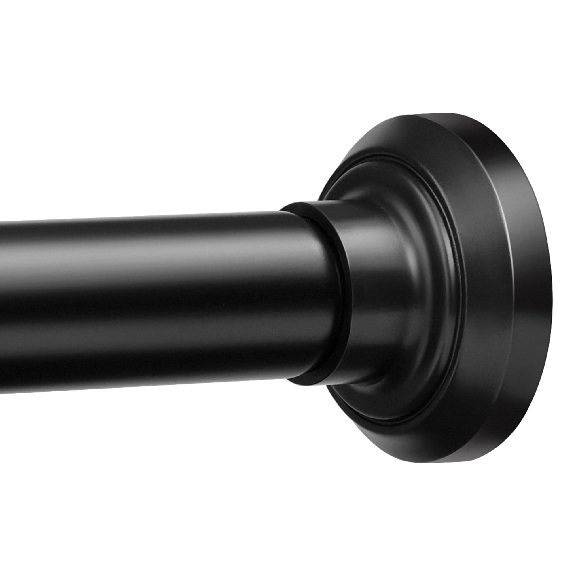Matte Black Shower Curtain Pole 84 to 183 cm, 1 Inch Extendable Tension Rods for