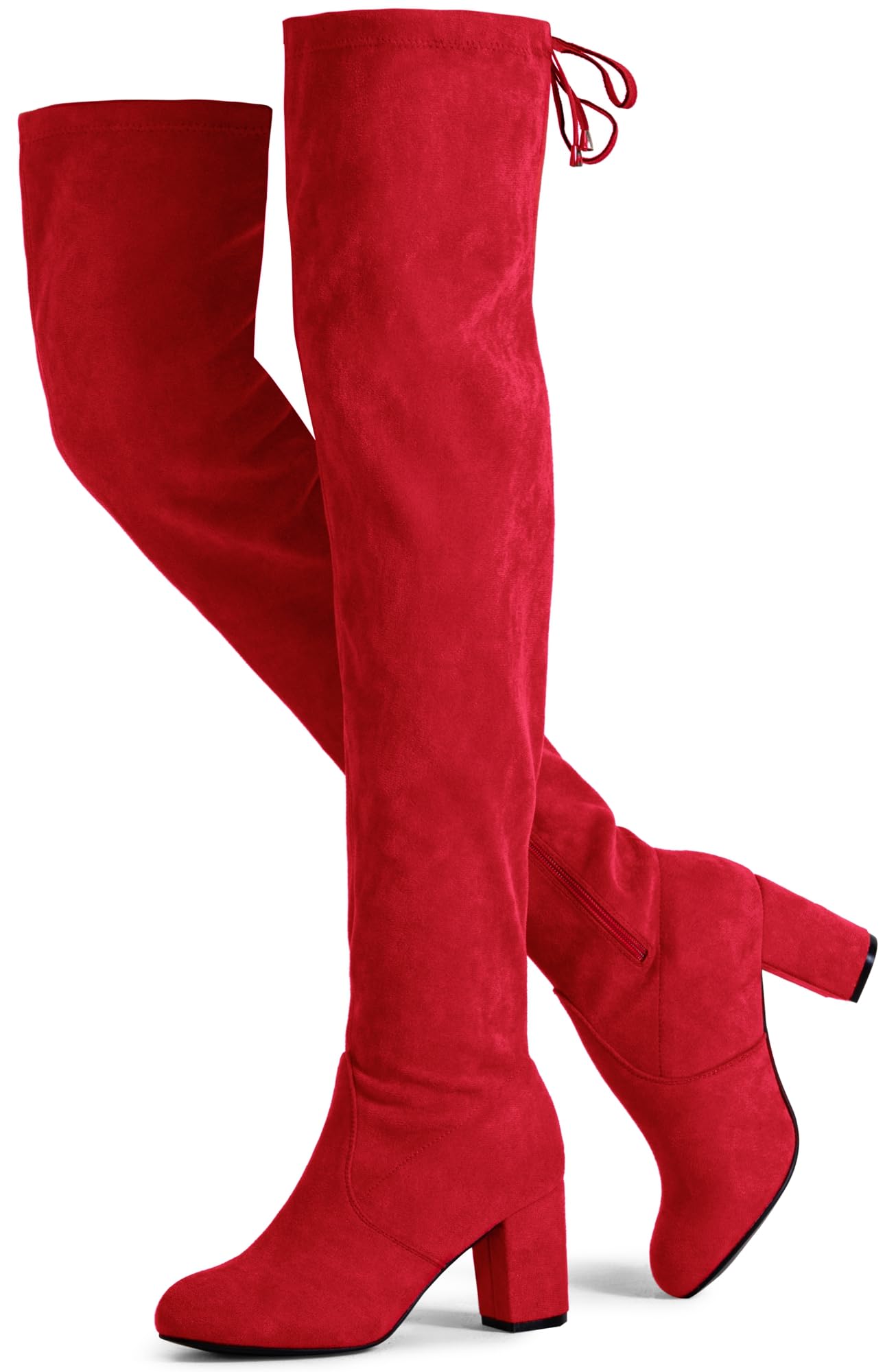 Vepose Women's Over the Knee Thigh High Long Boots with Block Heel