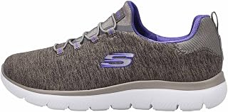 Skechers Women's Summits-Quick Getaway Sneaker, Grey Purple, 39 EU Wide