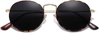 SOJOS Small Round Polarized Sunglasses for Women Men Classic Vintage Shades