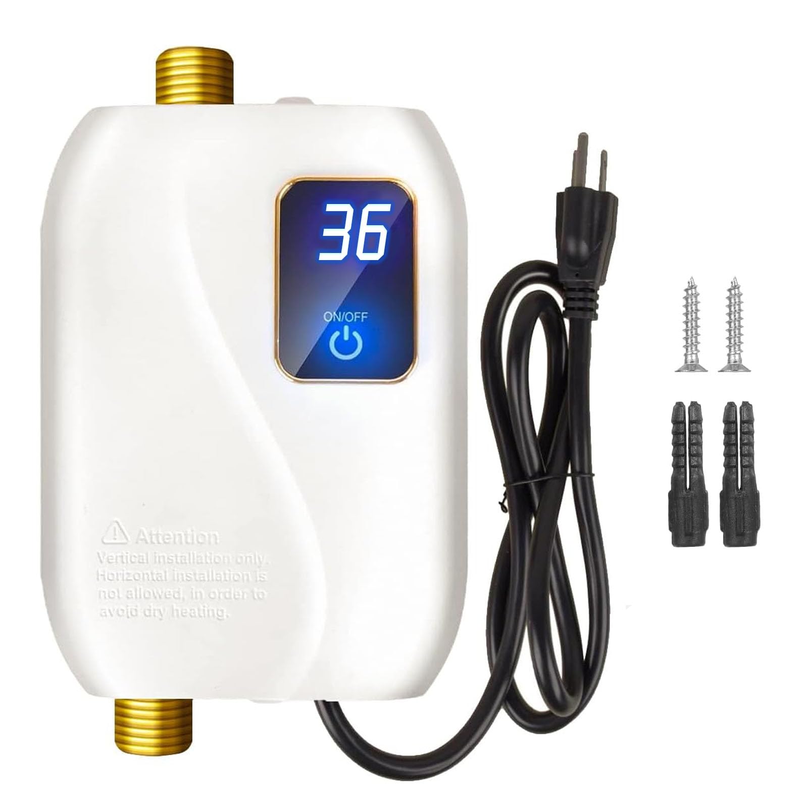 Tankless Water Heater Electric 110V, 3000W Instant Electric Water Heater, Under 