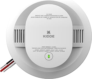 Kidde Combo Smoke + CO Alarm, Hardwired with AA Backup Battery and Voice Alerts
