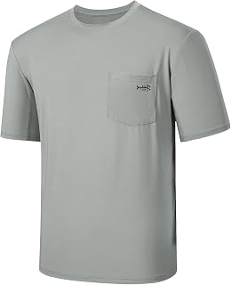 Bassdash Men's UPF 50+ Sun Protection Short Sleeve T-Shirt Summer Lightweight Quick-Drying Functional Shirt UV Sports Tee Fishing Hiking Kayaking Sports Shirts