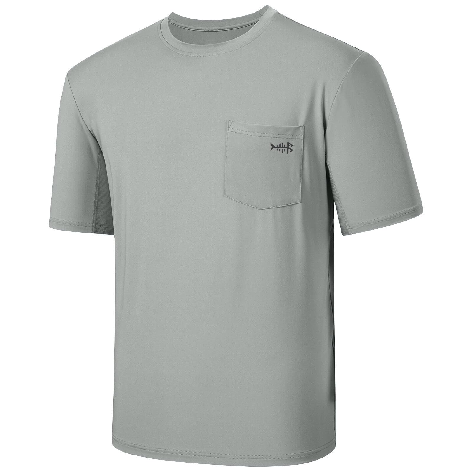 Bassdash Men’s UPF 50+ Performance Short Sleeve Pocket T-Shirt UV Sun Protection