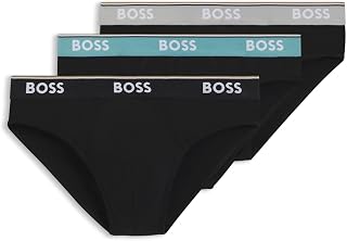 BOSS Mens pack of logo waistband briefs