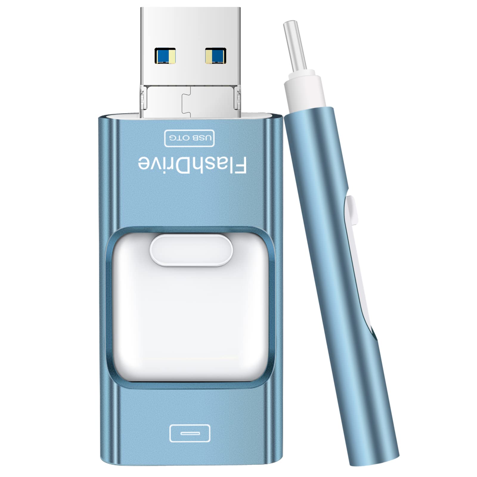 Flash Drive for Phone 256GB, 4 in 1 USB Type C Memory Stick, Photo Stick Externa