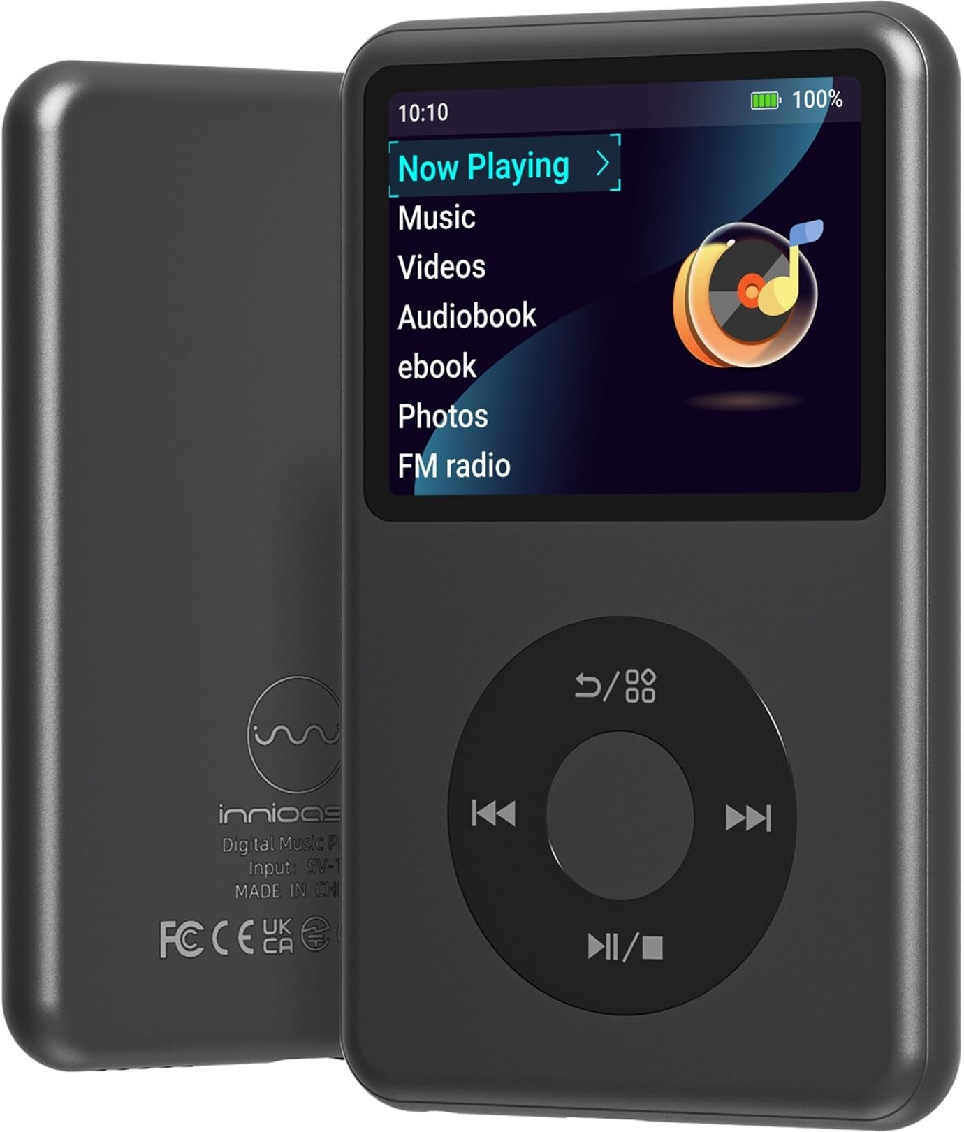 MP3 Player with Bluetooth 128GB Portable Music Digital Players Supports Playlist