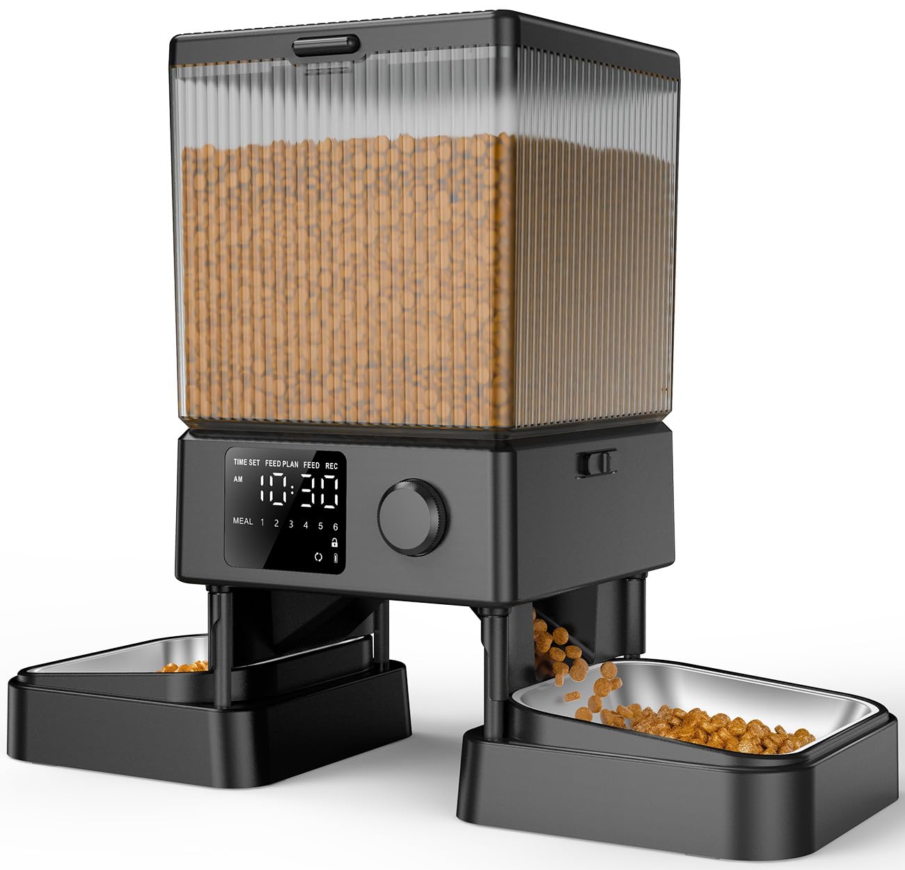 oneisall Automatic Cat Feeder for 2 Cats Pets, Timed Cat Food Dispenser | 20 Cup