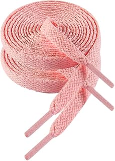 VSUDO 8mm Flat Sports Laces and Laces for Sneakers, Sneakers and Sports Shoes - 29 Colours and 14 Lengths Available, Cheap and Durable - 1 or 2 Pairs