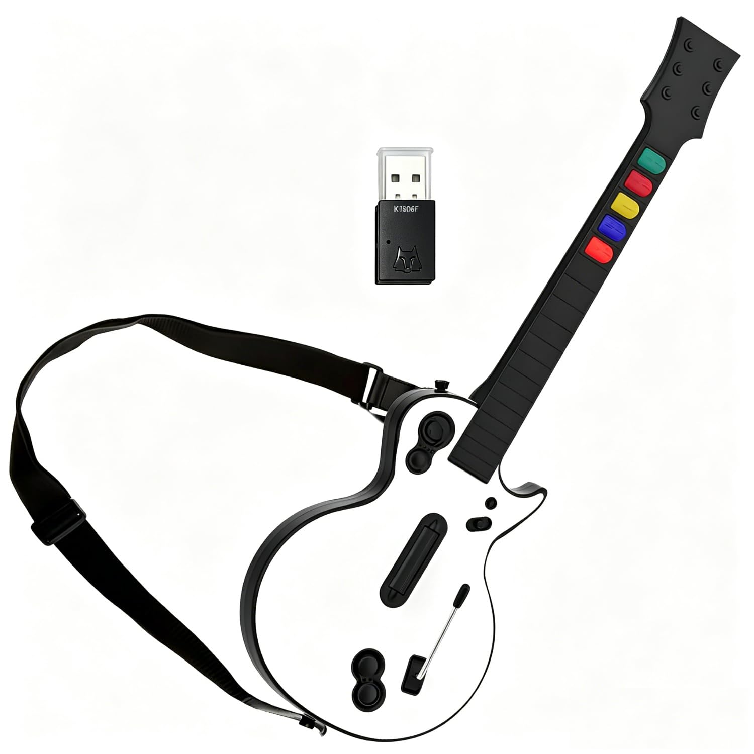 NBCP PC Guitar Hero Wireless Legends Rock Dongle Bundle for PS3/Computer Windows