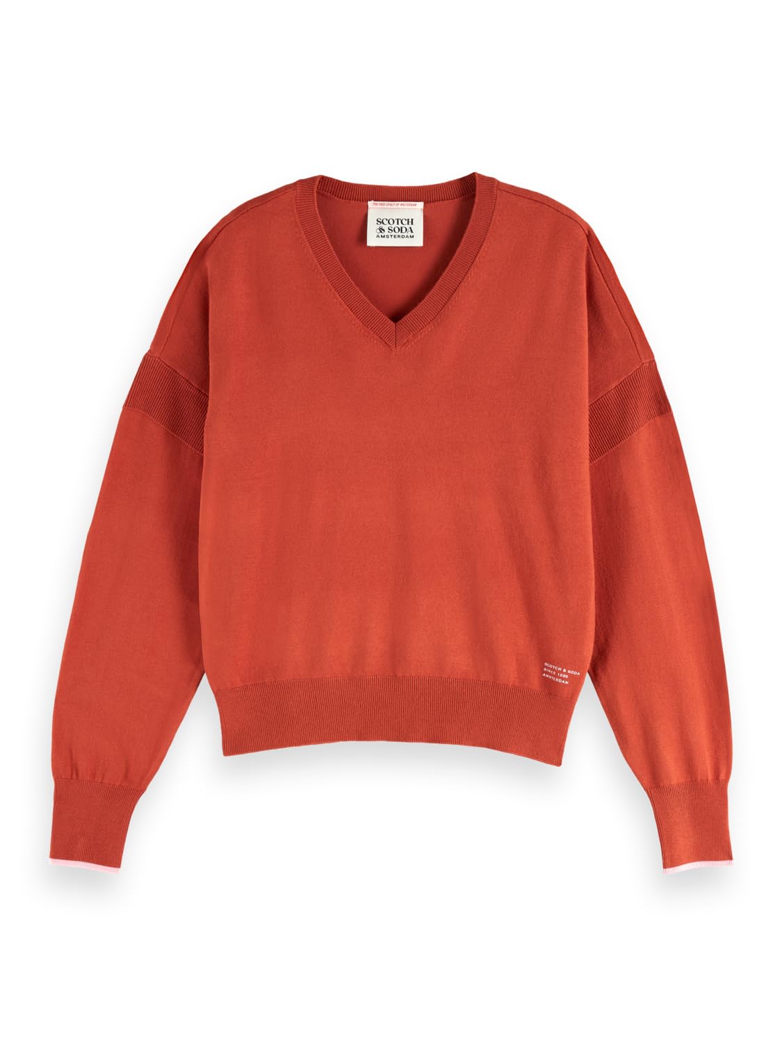 Scotch & Soda Women's Relaxed-fit V-Neck Pullover Sweater (Pack of 1)