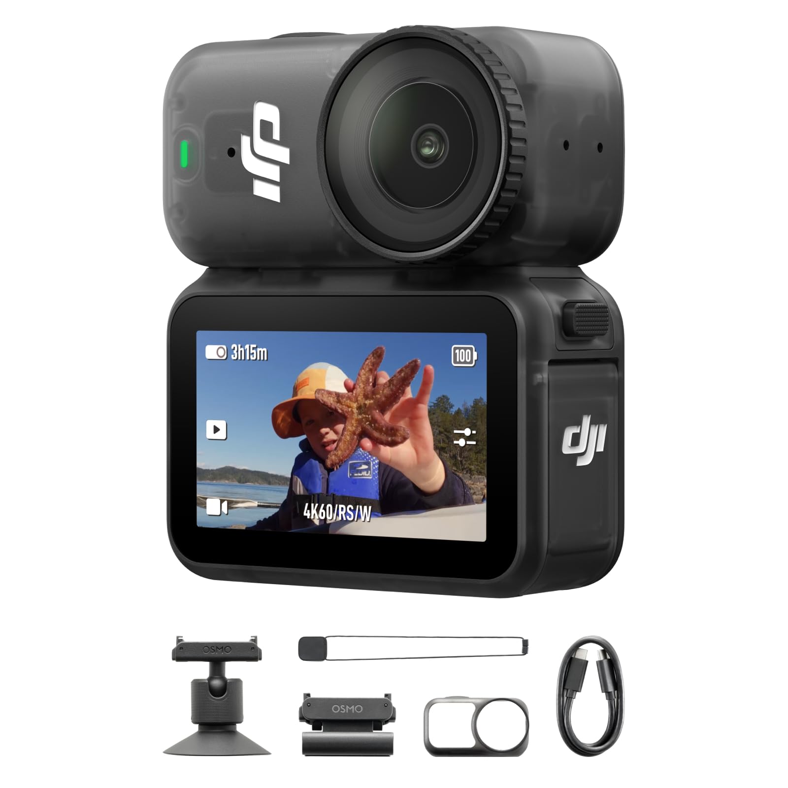 DJI Osmo Nano Standard Combo (128GB), 4K Wearable Camera, 1/1.3″ Sensor | 1/1.3″