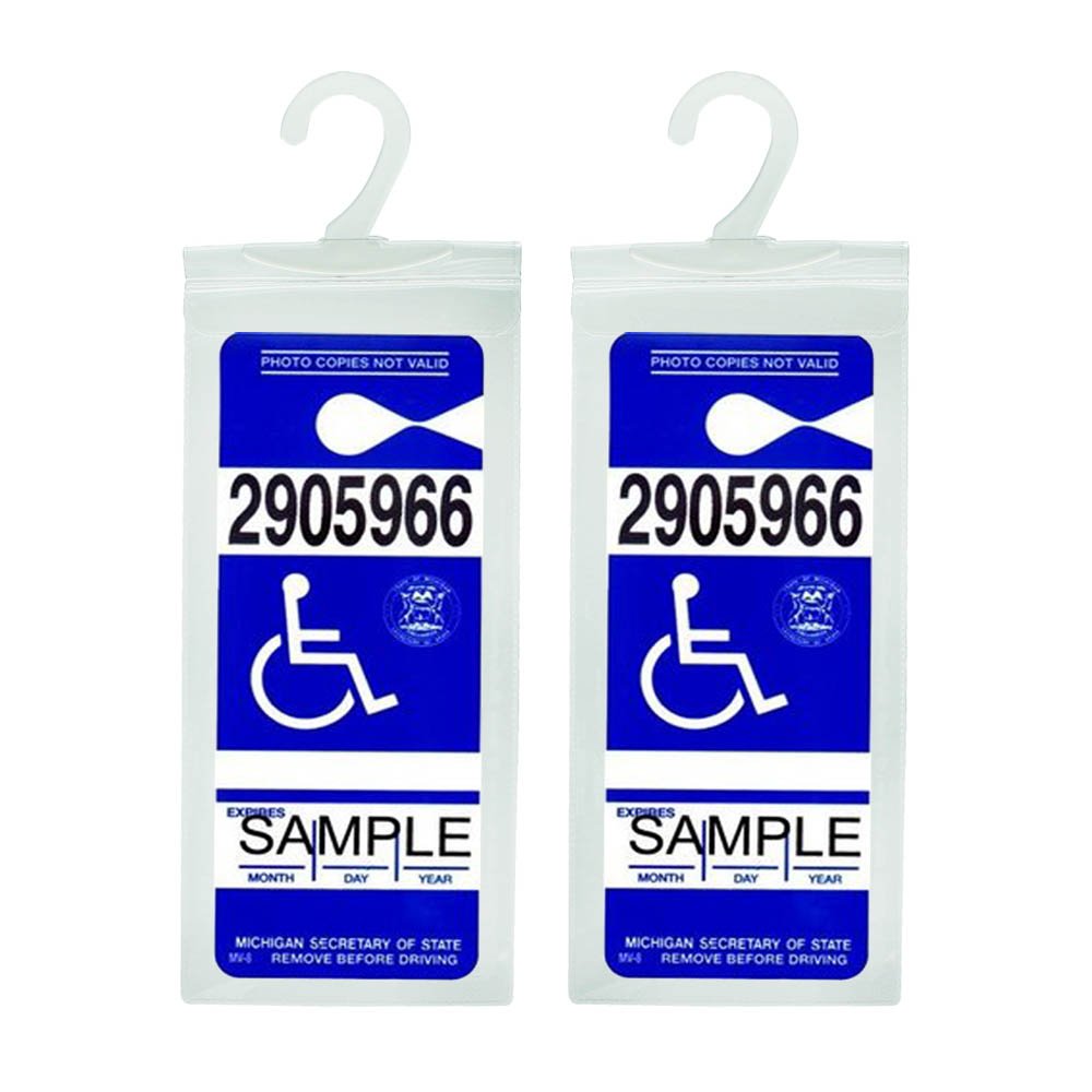 Handicap Placard Holder - Ultra Transparent Disabled Parking Permit Placard Prot
