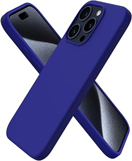 ORNARTO Compatible with iPhone 15 Pro Case 6.1",Liquid Silicone Slim Cover