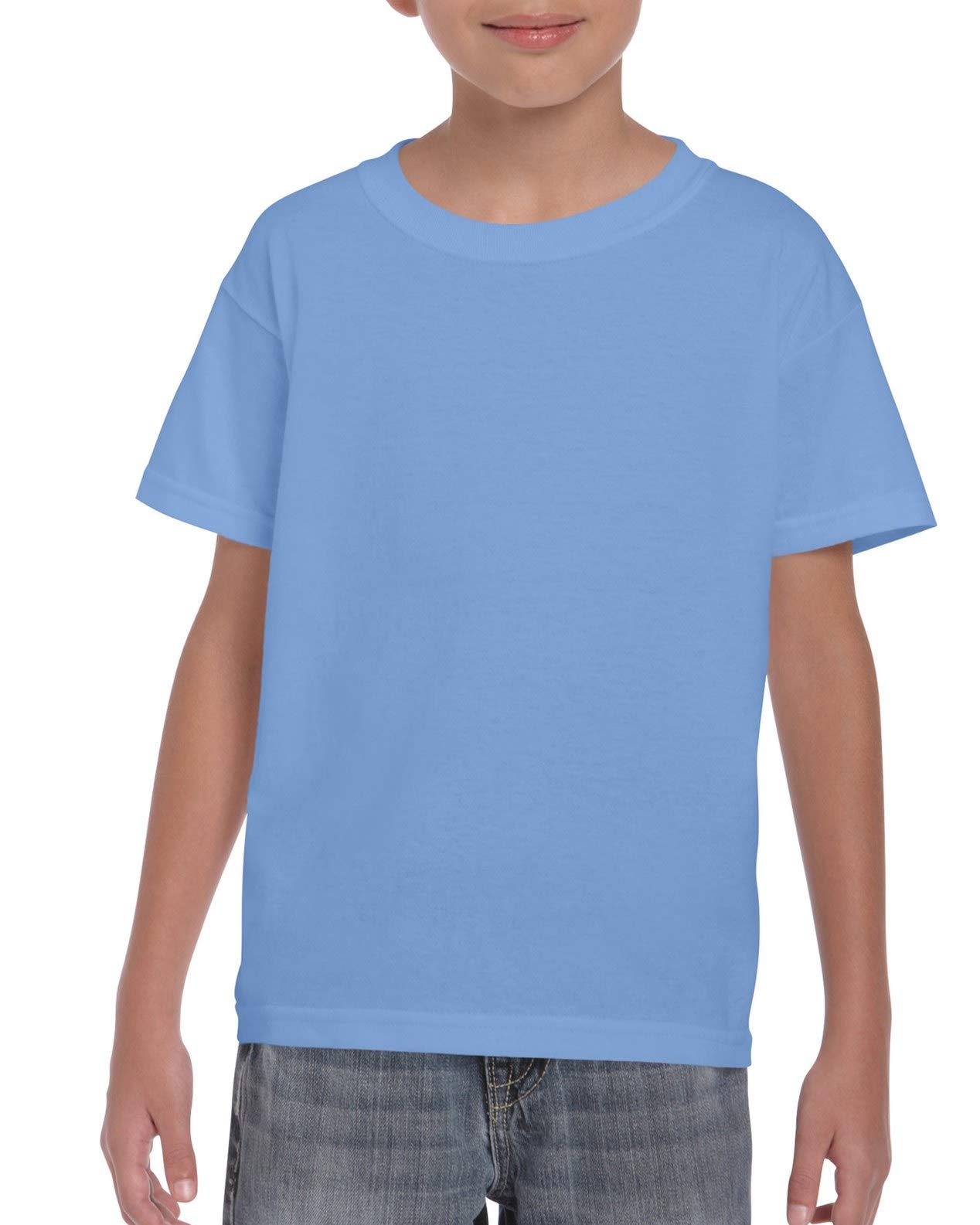 Gildan DryBlend 50/50 Youth T-Shirt, Carolina Blue, Small