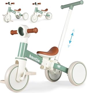 Tricycle for Toddler 2-5 Year Old with Push Handel, Ride on Toy for 1-3