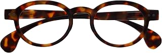 OPULIZE OCA Reading Glasses - Modern Retro Round Frame - Bright Brown Turtle - Men Women - Spring Hinges - R54-2 - +2.50