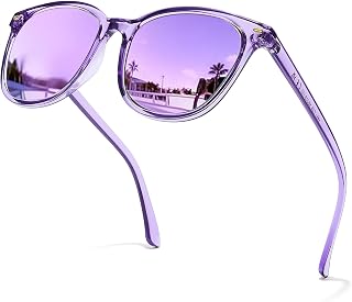 Myiaur Polarised Sunglasses Women Trendy Mirrored for UVA UVB Protection