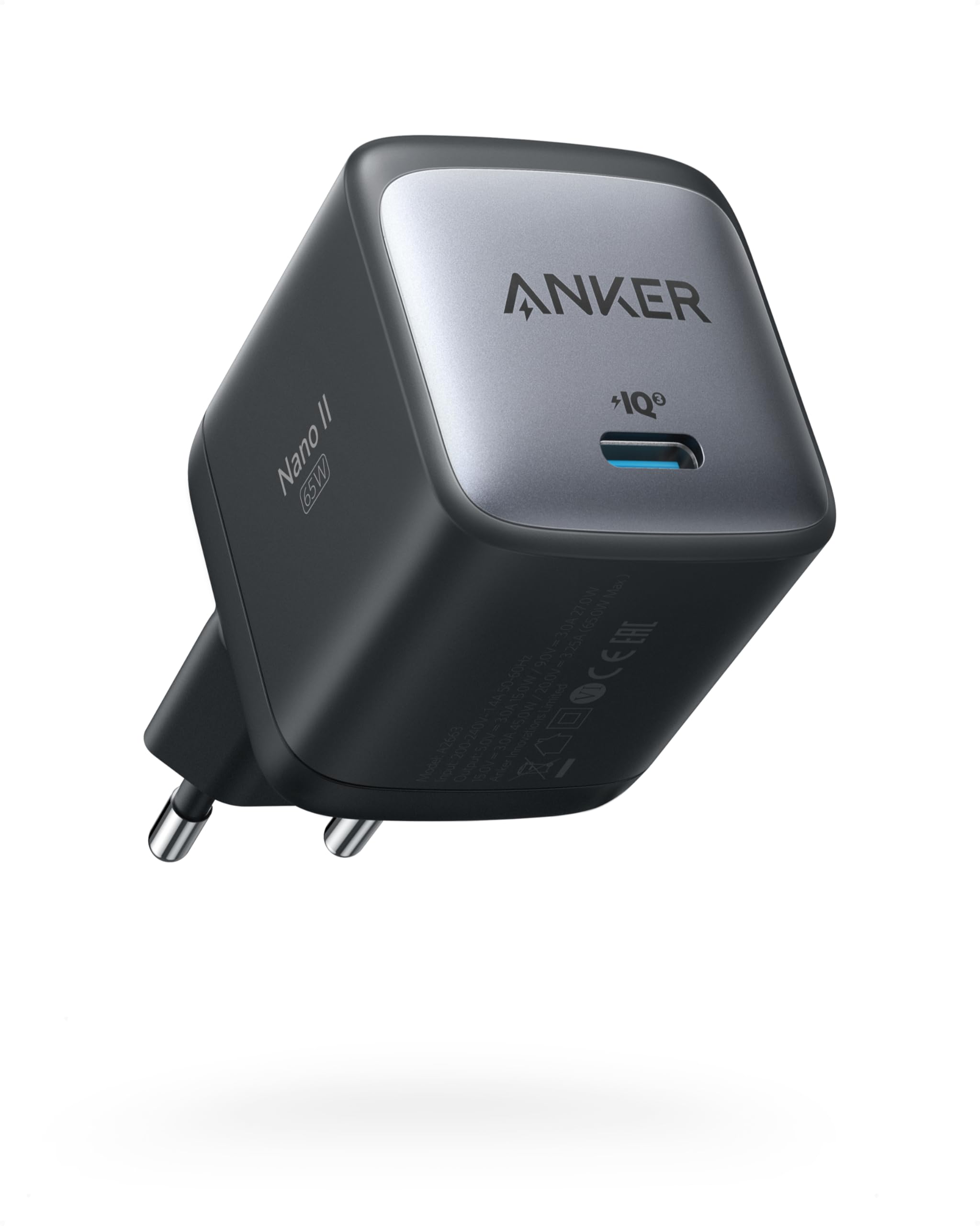 Anker Nano II 65W USB C Charger Power Supply with Fast Charging Power | GaN II T