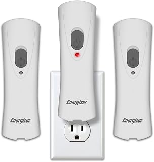Energizer Auto-On LED Flashlights Rechargeable (3-Pack) for Home Power Failure, Plug in LED Flashlight for Power Outage, Night Light, Hurricane Preparedness