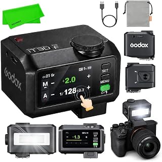 Godox iT30Pro F TTL Mini Camera Flash for Fujifilm X‑T4 X‑T3 X‑T30 X‑T20 | X‑T2 X100F X100T X‑Pro2 X‑E1 X‑A3 GFX 50S etc, 2.4G HSS 1/8000s TTL Auto Exposure, 2.8" Touchscreen & Dial(Black)