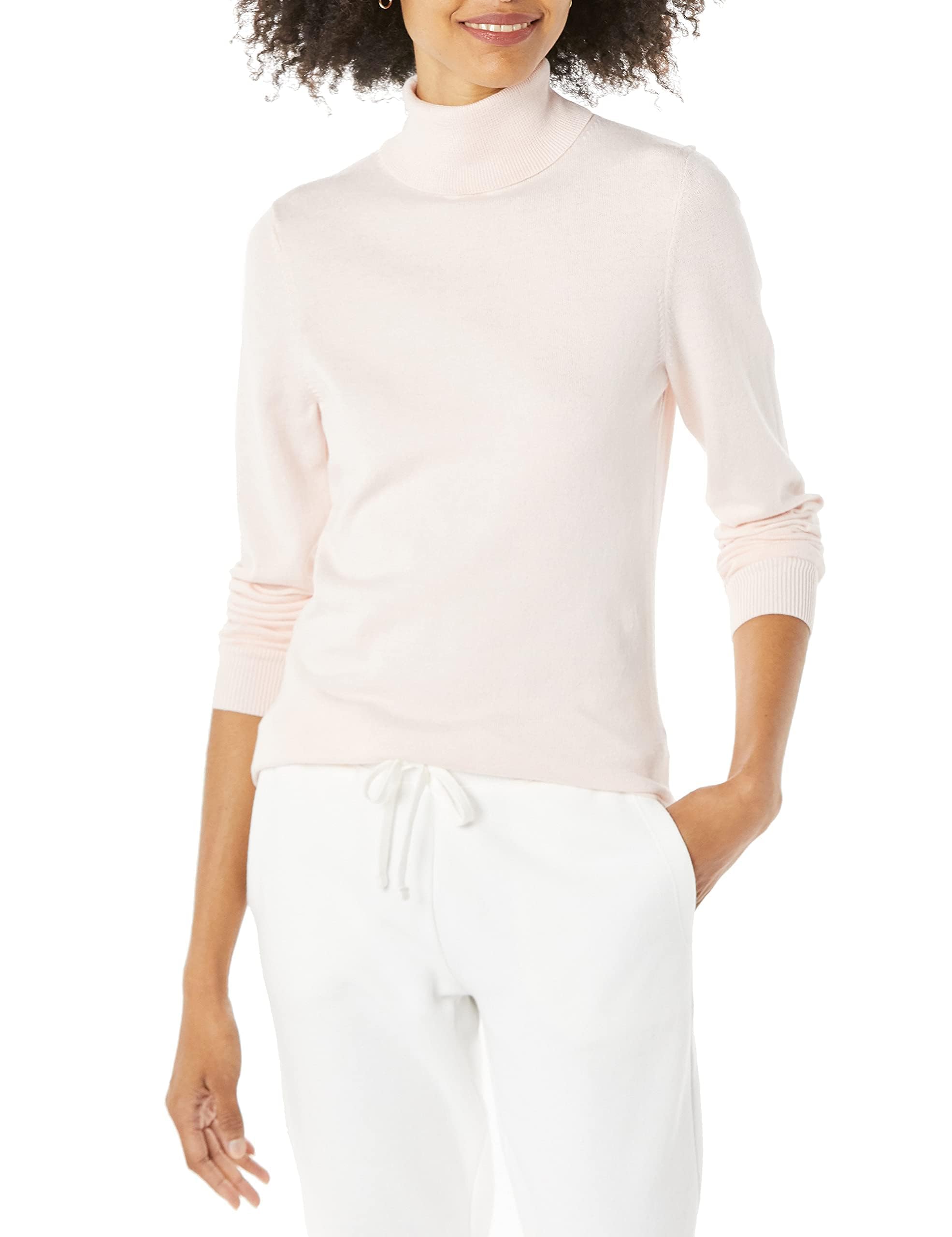 Amazon Essentials Women's Classic-Fit Lightweight Long-Sleeve Turtleneck Sweater