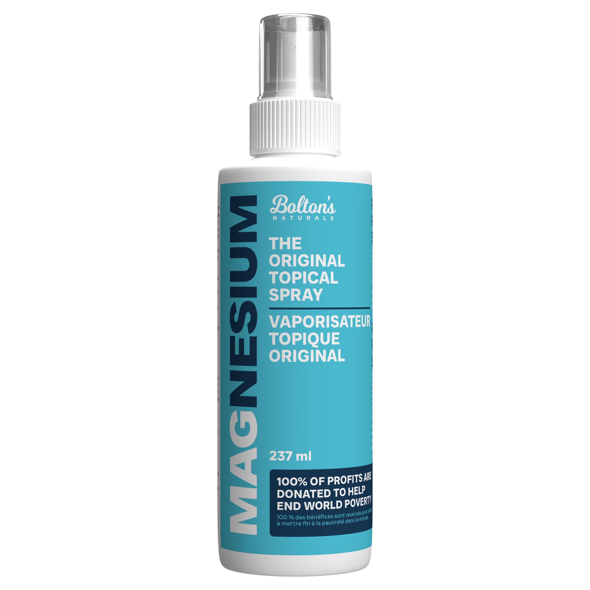 Magnesium Oil Spray, Unscented, Less Itch & Sting, 237 mL