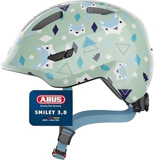 ABUS Smiley 3.0 Children’s Bicycle Helmet with Deep Fit, Child-Friendly Designs and Space for a Ponytail, Suitable for Girls and Boys