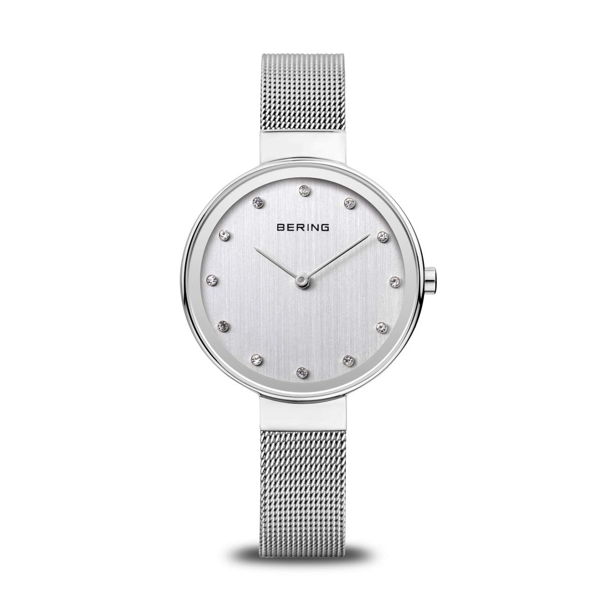 BERING Women's Analogue Classic Quartz Watch with Stainless Steel Strap and Sapp