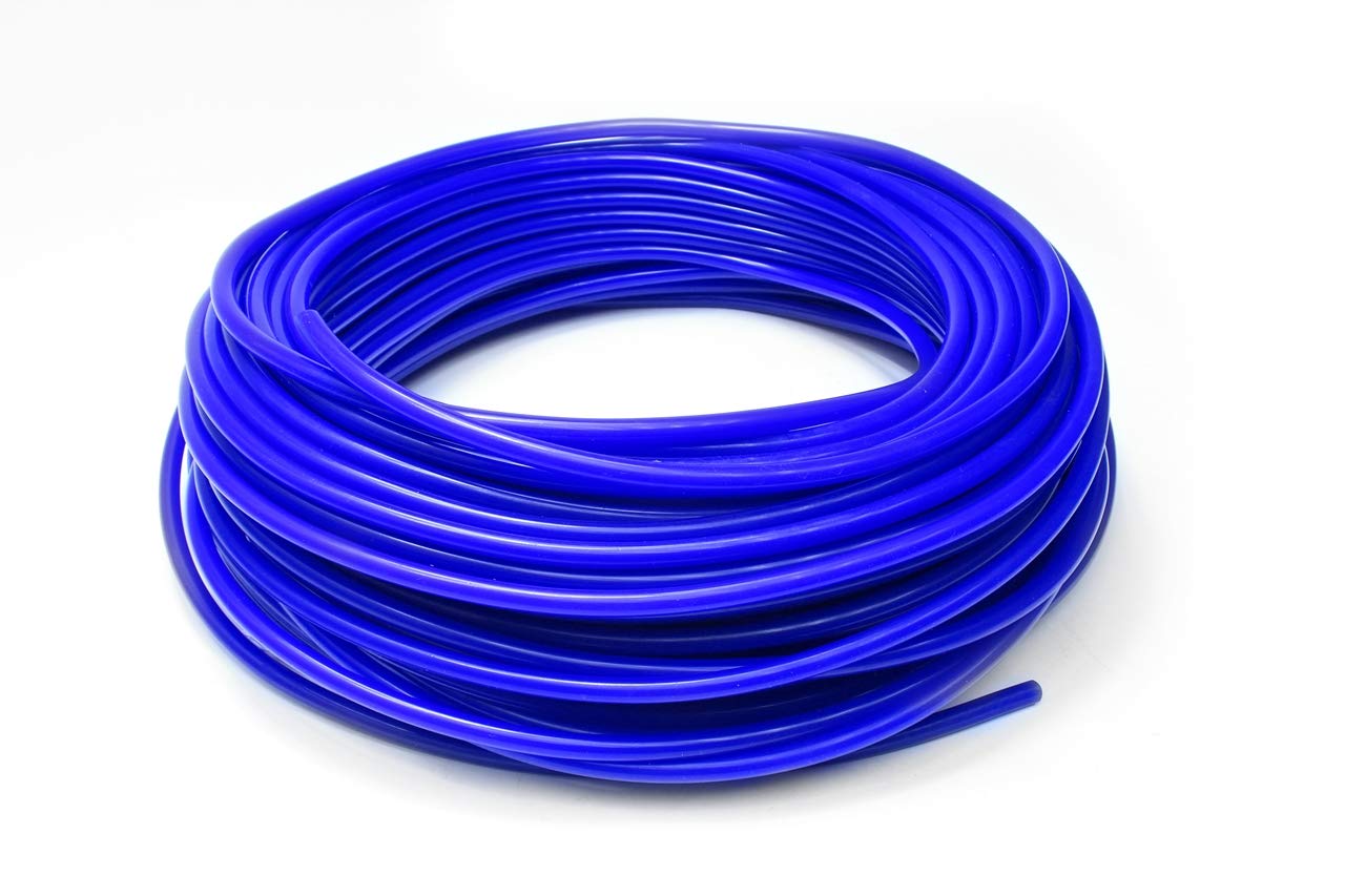 HPS HTSVH35-BLUEx10 Blue 10' Length High Temperature Silicone Vacuum Tubing Hose