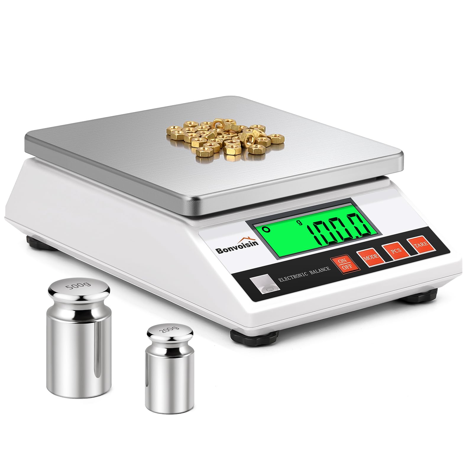 Bonvoisin Counting Scales 6000g/0.1g, Precision Balance, 6 Units