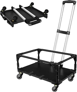 Petskd Foldable Wheel Base Cart for 18" L×11" W & 17" L×11" W Pet Carrier | Easy to Load & Unload the Carrier, Roll and 360° Swivel Smoothly, Removable Silent Wheels, Sturdy and Durable,Portable