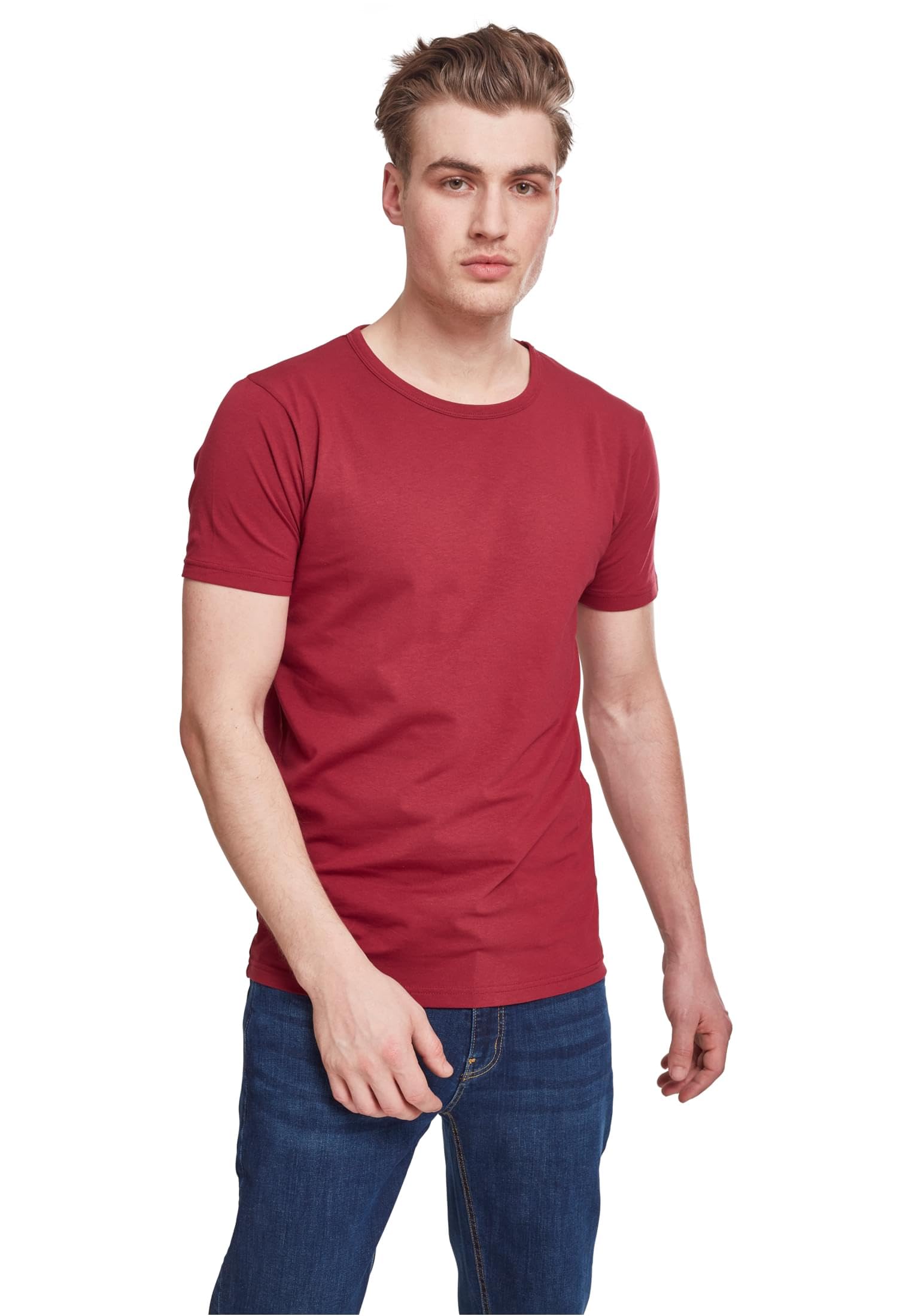 Urban Classics Men's Stretch Tight T-Shirt Short Sleeve Black