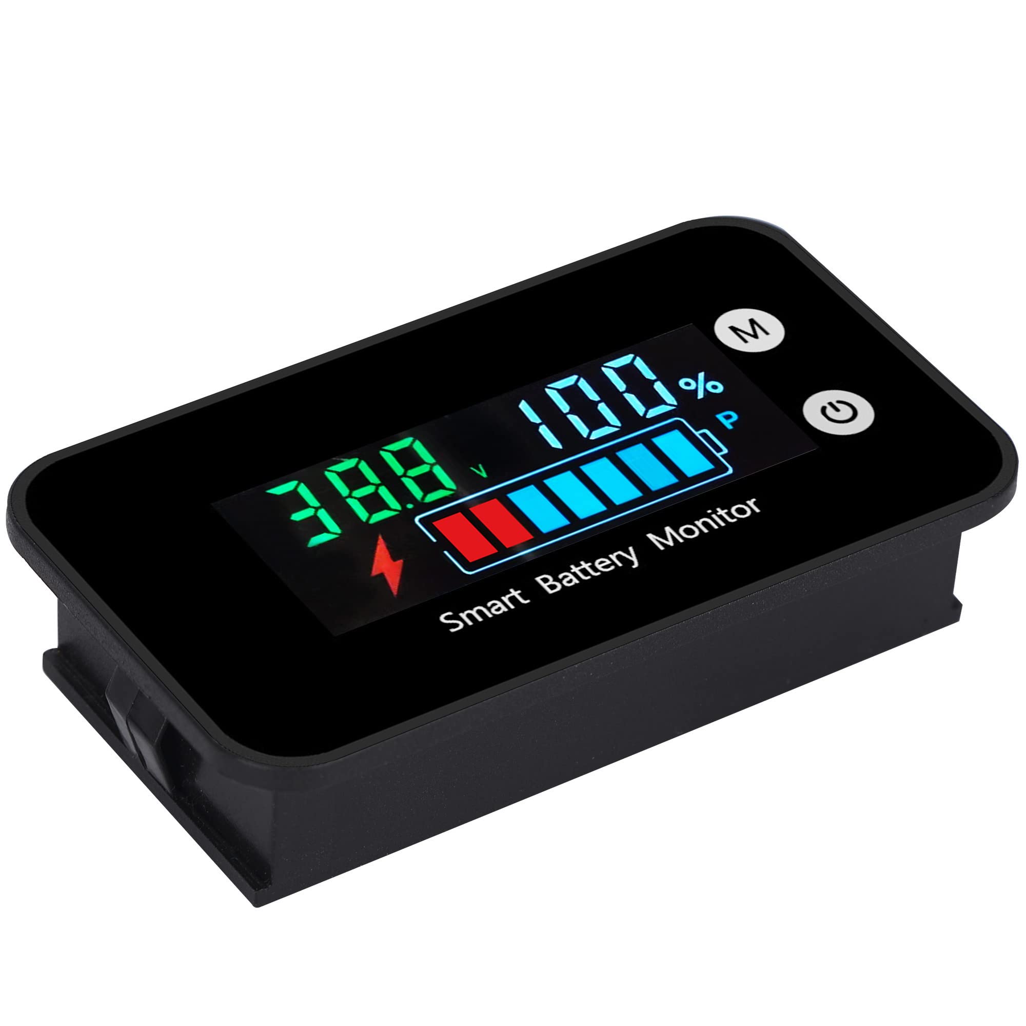 IPX7 Waterproof 7-100V Battery Monitor,SUPNOVA 12v 24v 36v 48v 60v 72v Digital D