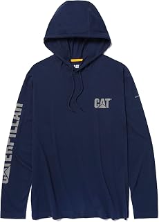 CAT Men's Men's Upf Hooded Banner Long Sleeve T-shirt