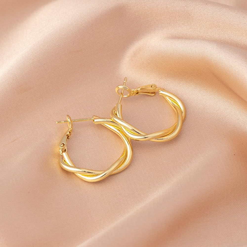 Big Punk Chain Hoop Earrings Cuban Link Chain Earrings Chunky Earrings Fashion P