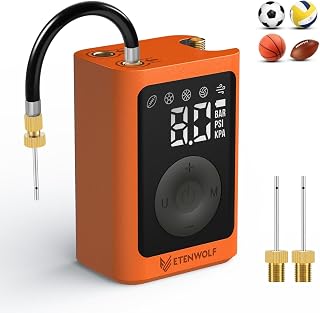 ETENWOLF P300 Plus Ball Pump, Electric Basketball Pump Inflation Deflation | with 3200 mAh Rechargeable Battery and 2 Needles, Air Pump for All Sports Balls