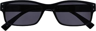 OPULIZE Men's Large Black Sun Readers Uv400 Designer Style Spring Hinges S11-1 +1.00-50 g