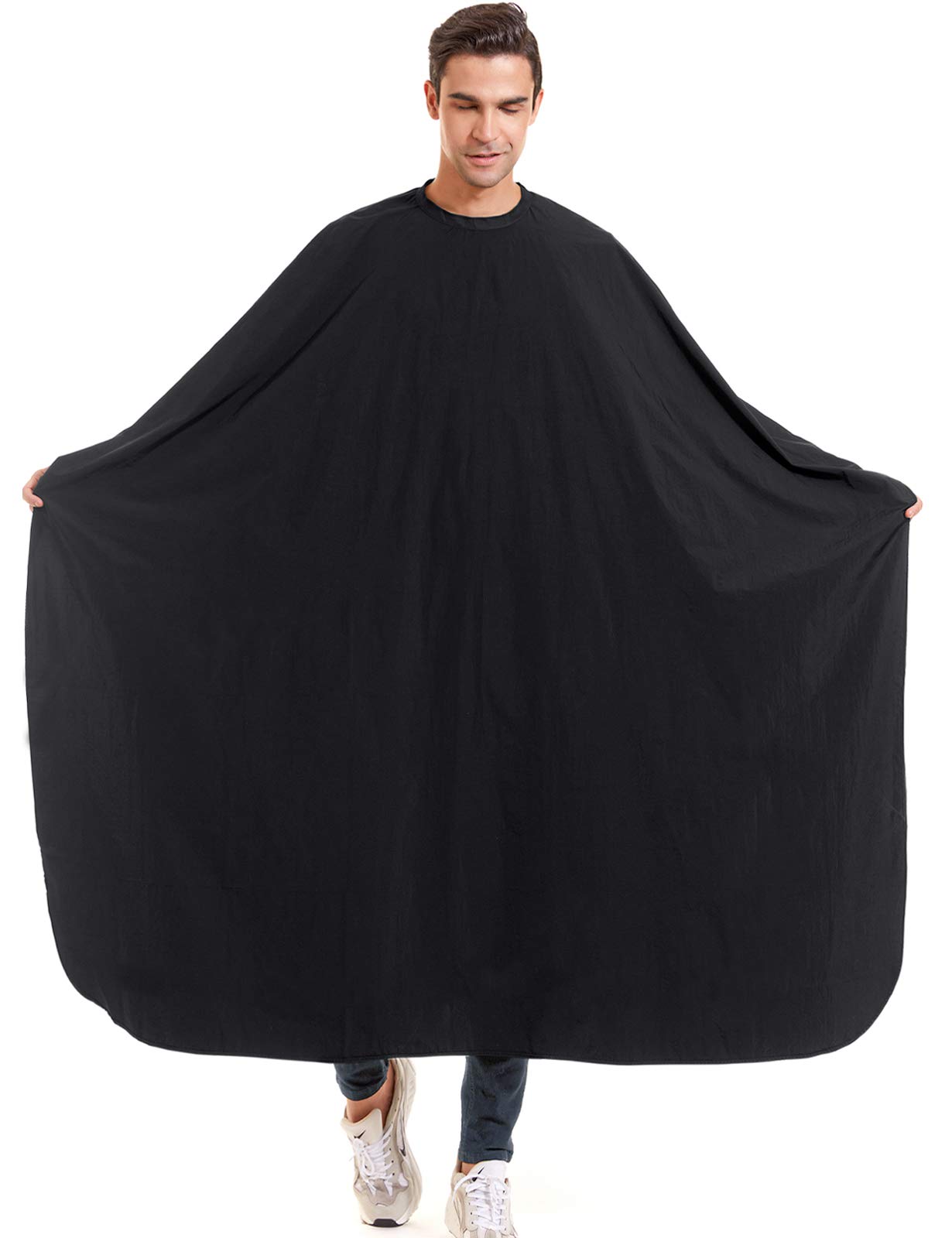 izzycka Nylon Barber Cape,64"x56" Waterproof Large Salon Hair Cutting Cape | Hai
