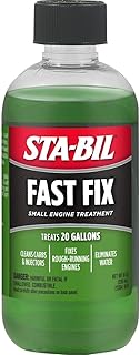 STA-BIL Fast Fix Small Engine Treatment, 8 oz | Treats 20 gallons. Helps restore rough-running engines by cleaning carburetors and fuel injectors.