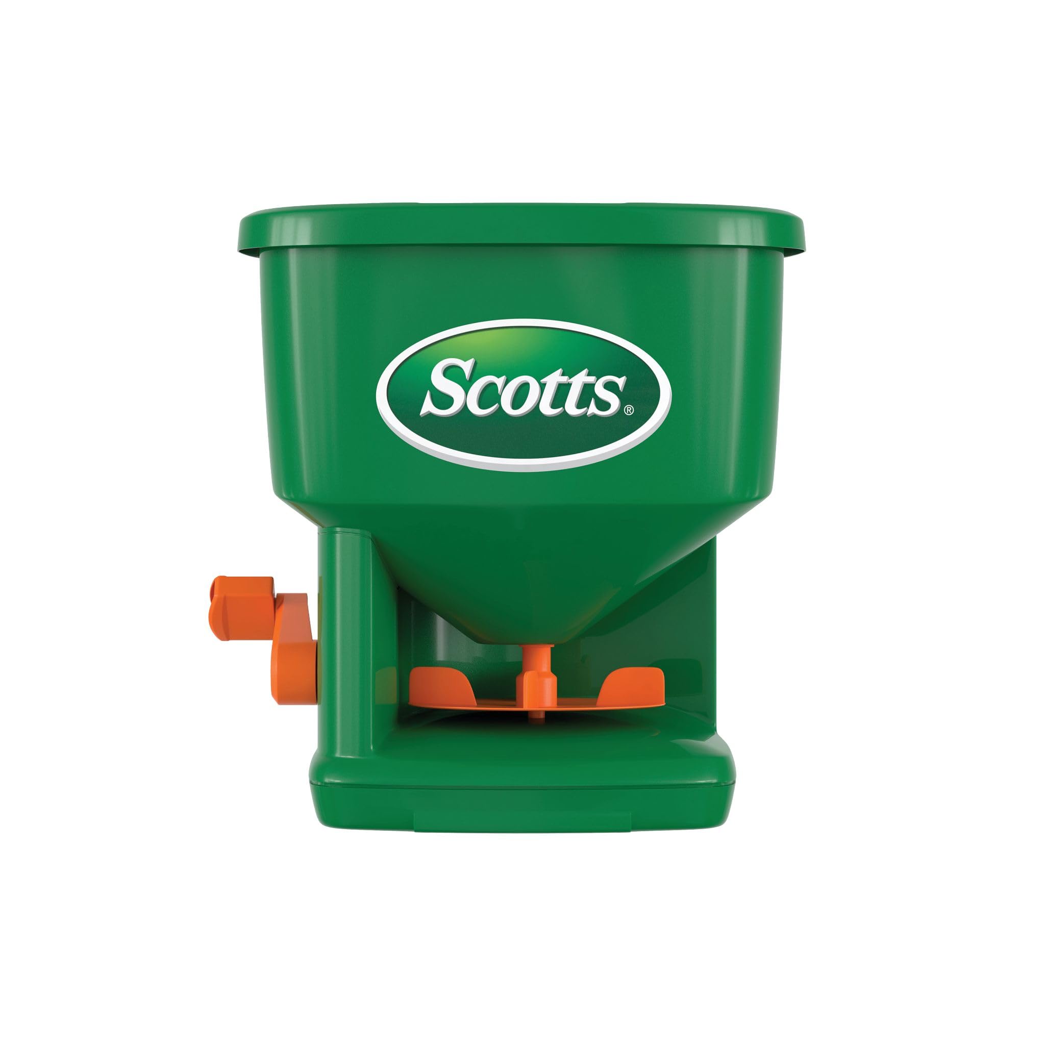 Scotts Whirl Hand-Powered Spreader | For Grass Seed, Lawn Fertilizers, Salt, and