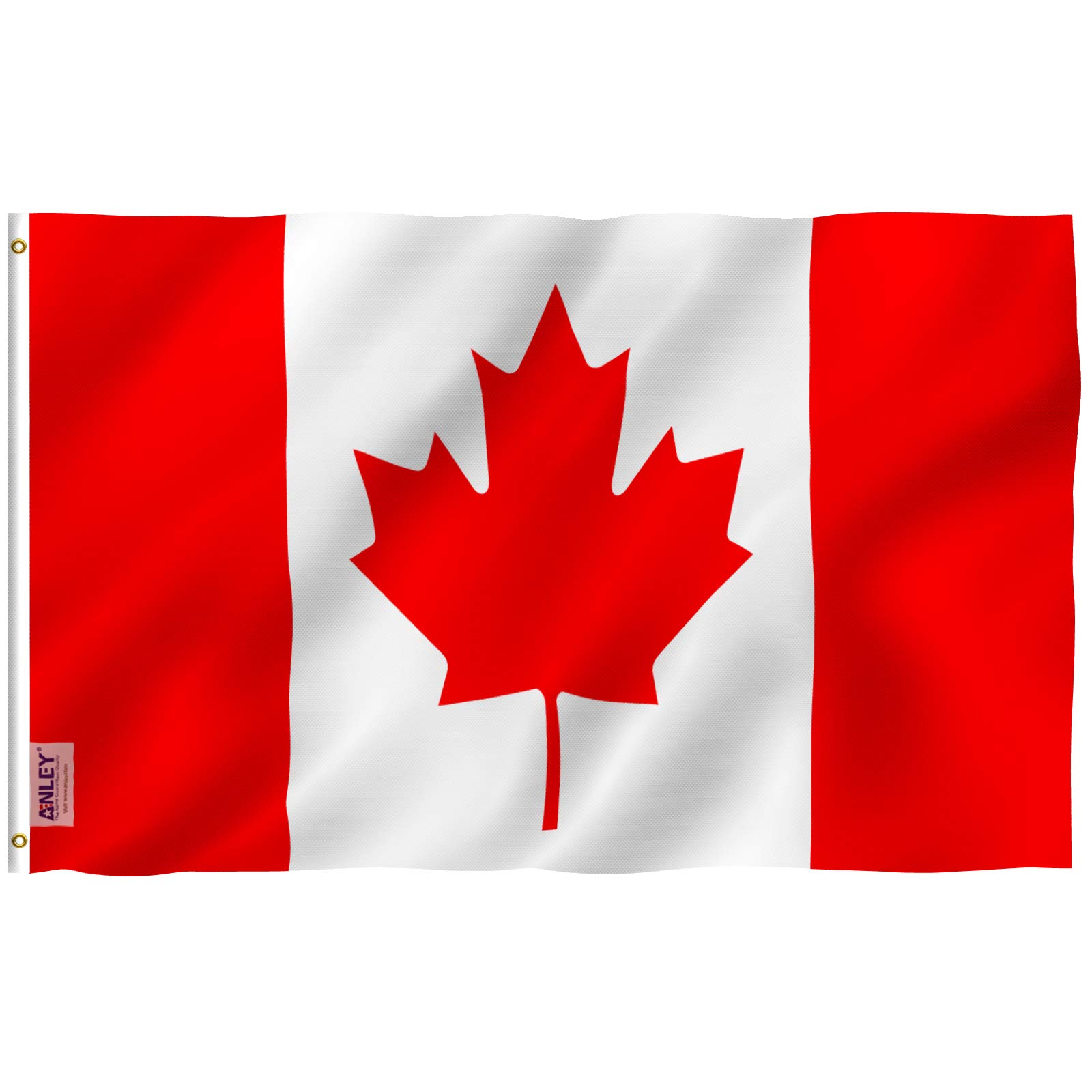 Anley Fly Breeze 3x5 Foot Canada Flag - Vivid Color and UV Fade Resistant - Canv