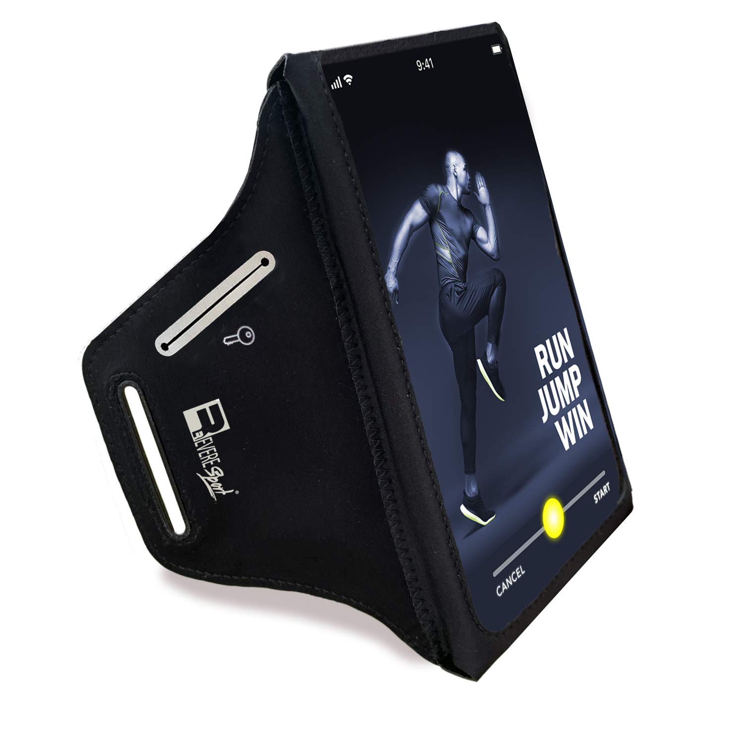 RevereSport Waterproof Running Armband for Phone with Case On (Otterbox, Lifepro
