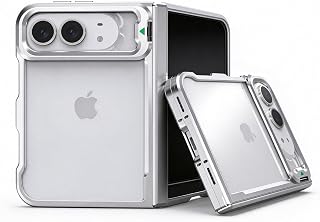 JIAONASHIJIA Metal Bumper Case for iPhone Duo, Stand, Full Hinge Protection | for Apple iPhone Duo; Aluminum Bumper; MagSafe Compatible; Metal Kickstand; Full Hinge Protection; Open Back; Shockproof