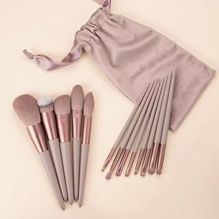 13pcs Professional Makeup Brushes Set with Foundation, Powder, Concealer, Eyeshadow and Blush for Flawless Face and Eye Application