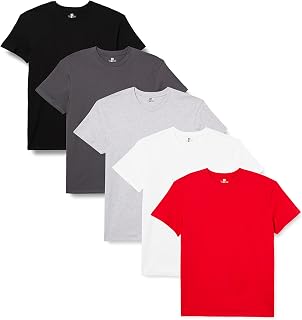 Lower East Herren-T-Shirt mit kurzem Ärmel aus Baumwolle,Rundhalsausschnitt