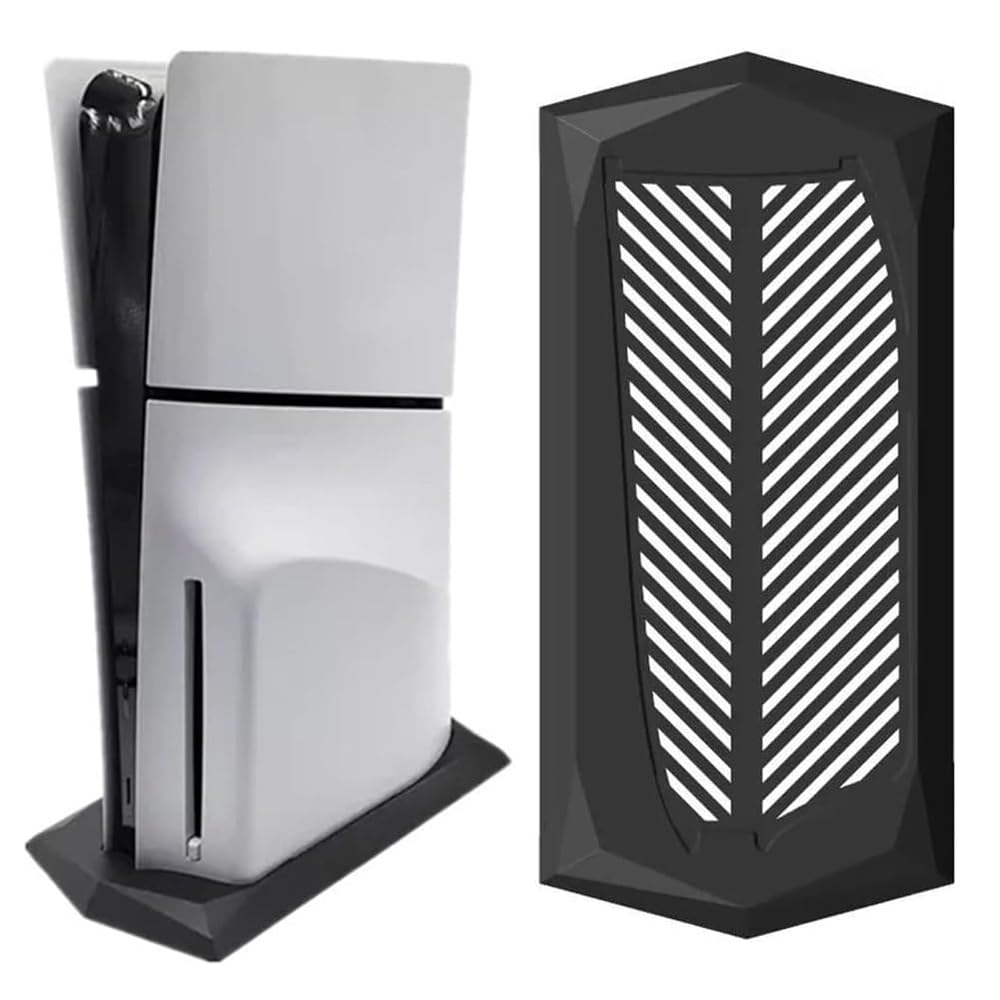 Chenkxin Vertical Stand for PS5 Slim Disc Edition Console with Built-in Cooling 