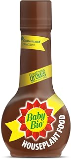 Baby Bio Houseplant Food Liquid Concentrate for Indoor Plants 175ml | For all indoor houseplants, concentrated plant food for greener leaves, brighter blooms and stronger roots, makes up to 70L