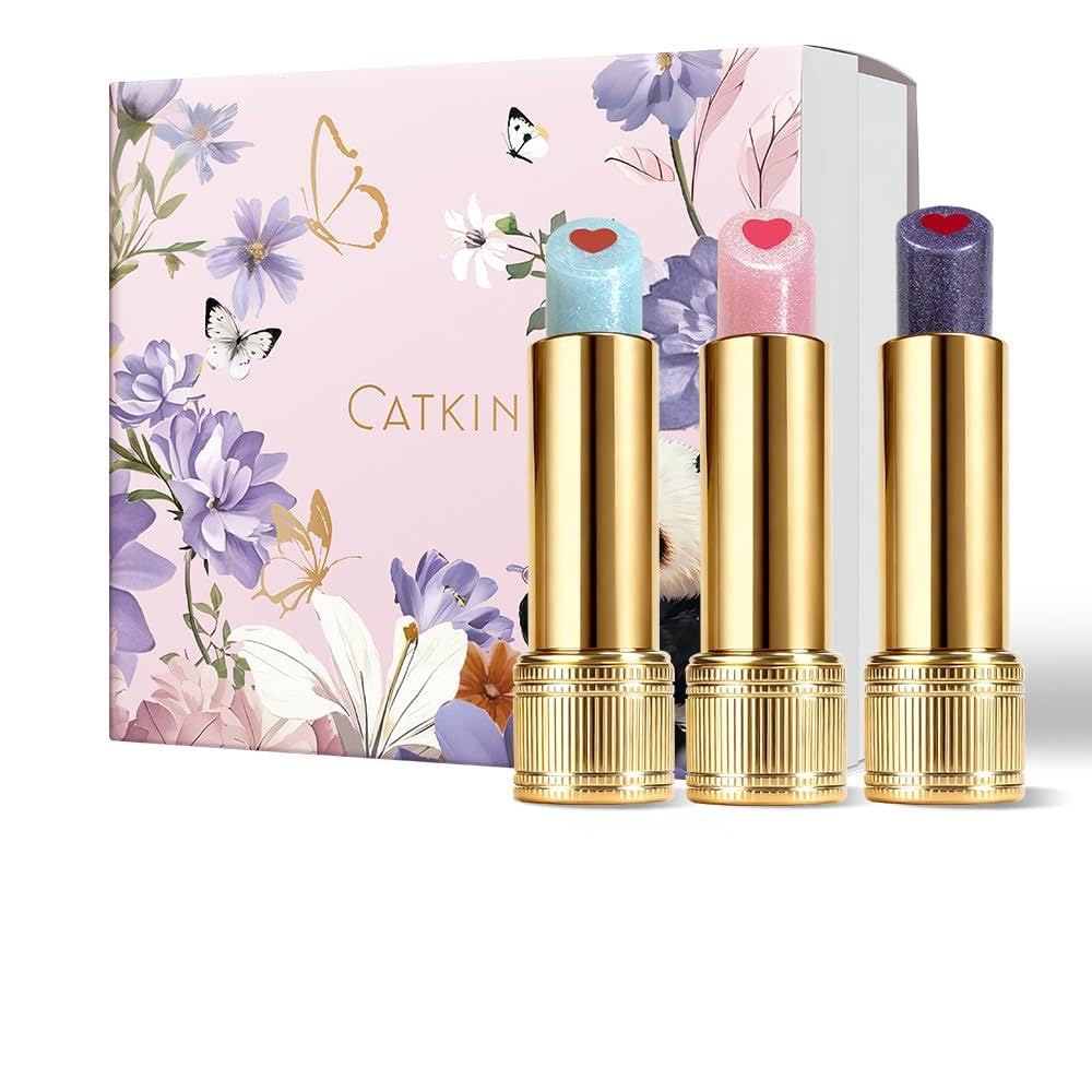 CATKIN Tinted Flavoured Lip Balm, Hydrating & Buildable Sheer Colour, Lip Moistu
